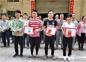 禾聚精密2019第一季度优秀员工