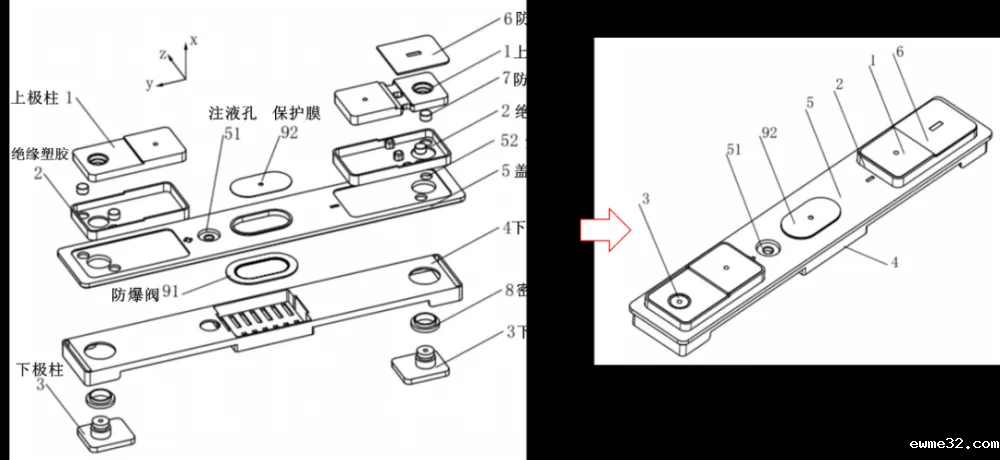 电池盖板防爆片